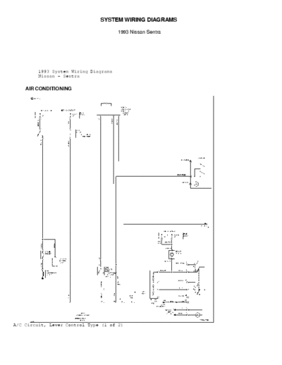 Nissan 90~93 Nissan B13 system wiring diagrams